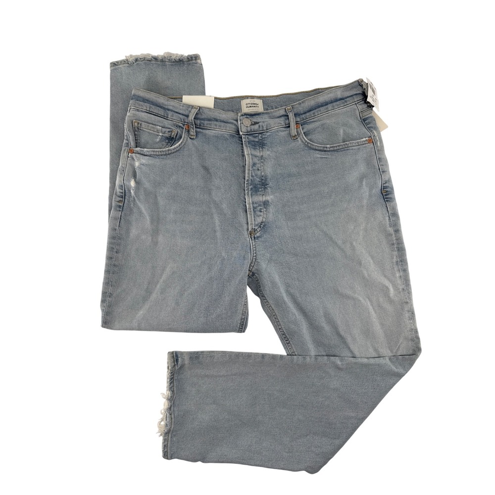 Citizens of Humanity Jolene High Rise Straight Jeans Ace High 1965-1386 Size 33